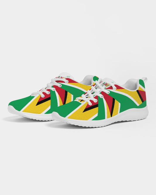 Abstract Guyanese Swag Women's Athletic Sneakers | Monni's Boutique