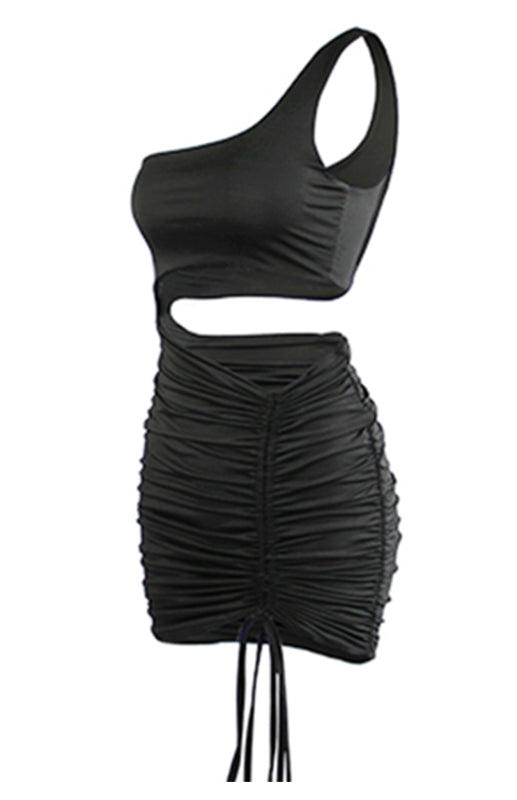 Ladies' Sexy Lace-Up Hollow Out Hip Dress