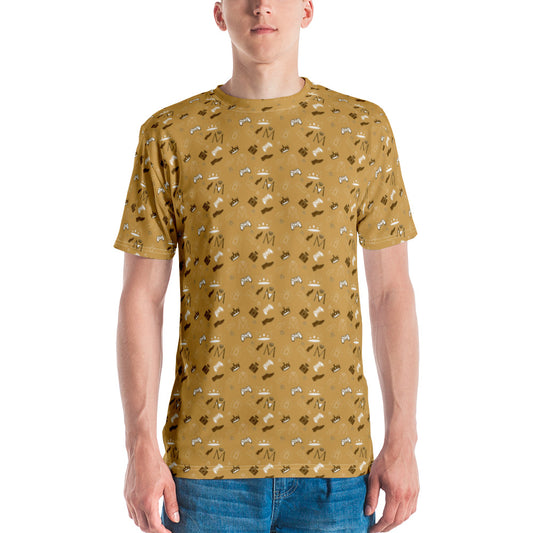 Golden Brown Men's Monogram t-shirt