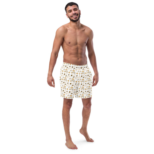 Men's Monogram swim trunks