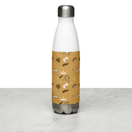 Brown Men's Monogram Stainless Steel Water Bottle